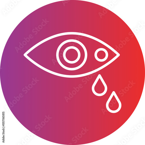 Eye Disease Icon Style