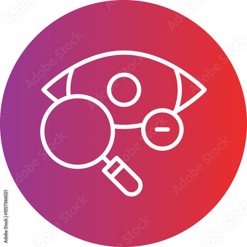 Manual Eye Examination Icon Style