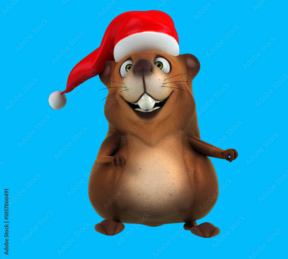 Fun 3D cartoon beaver Fun 3D cartoon beaver