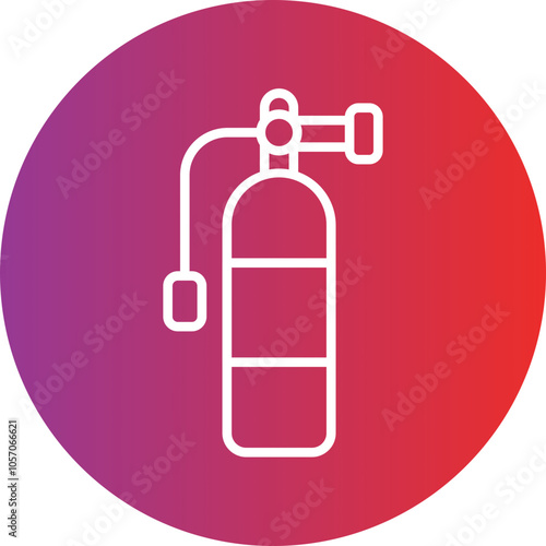 Diving Tank Icon Style
