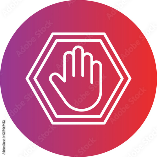 Stop Sign Icon Style