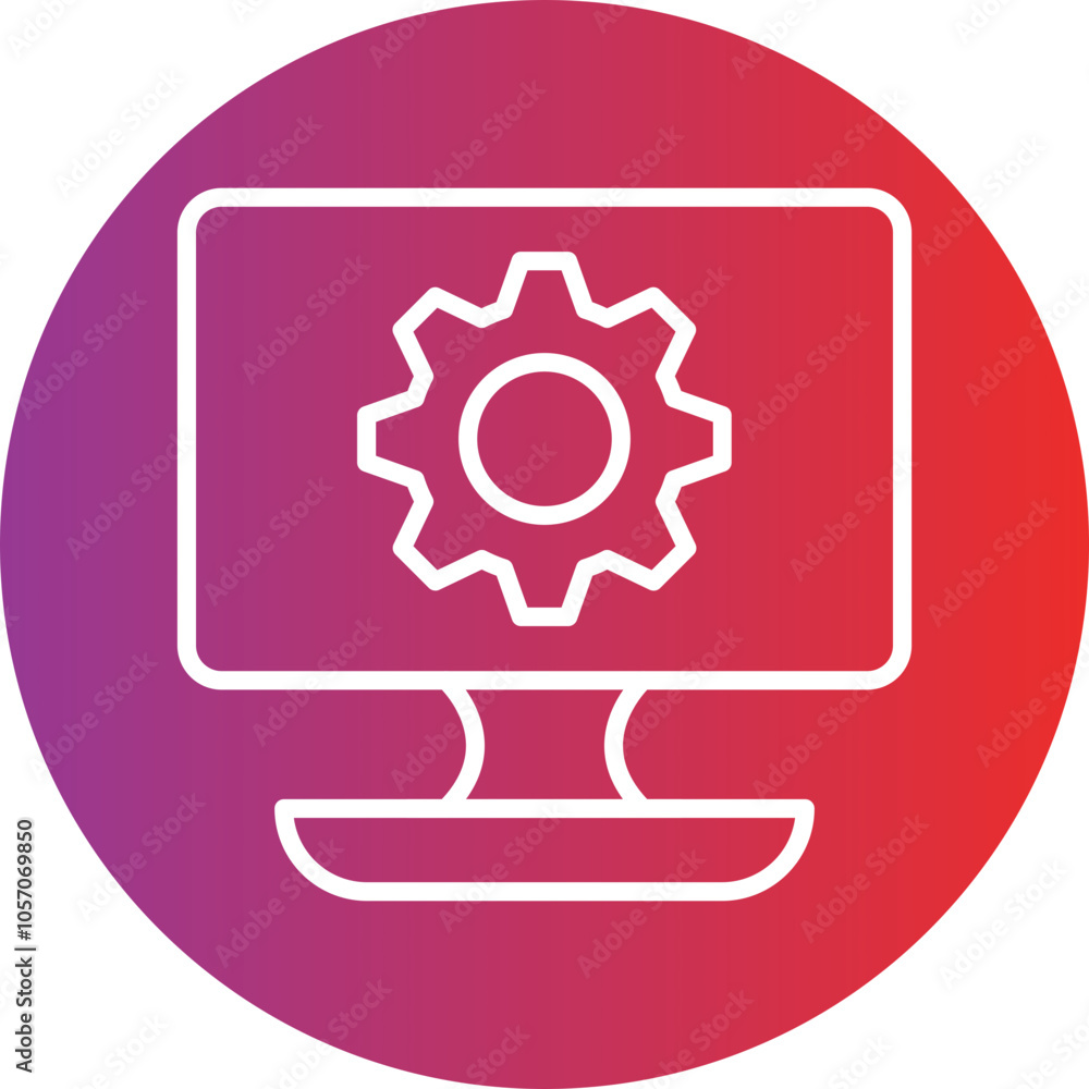 Digital Technology Icon Style Digital Technology Icon Style