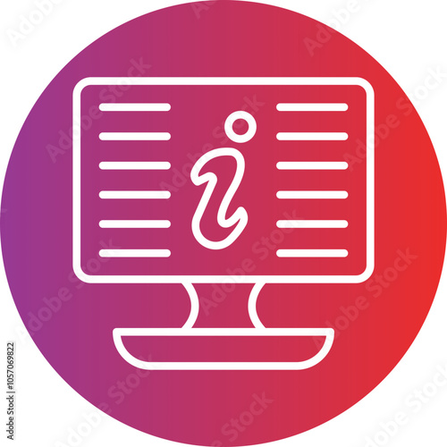 Digital Information Icon Style