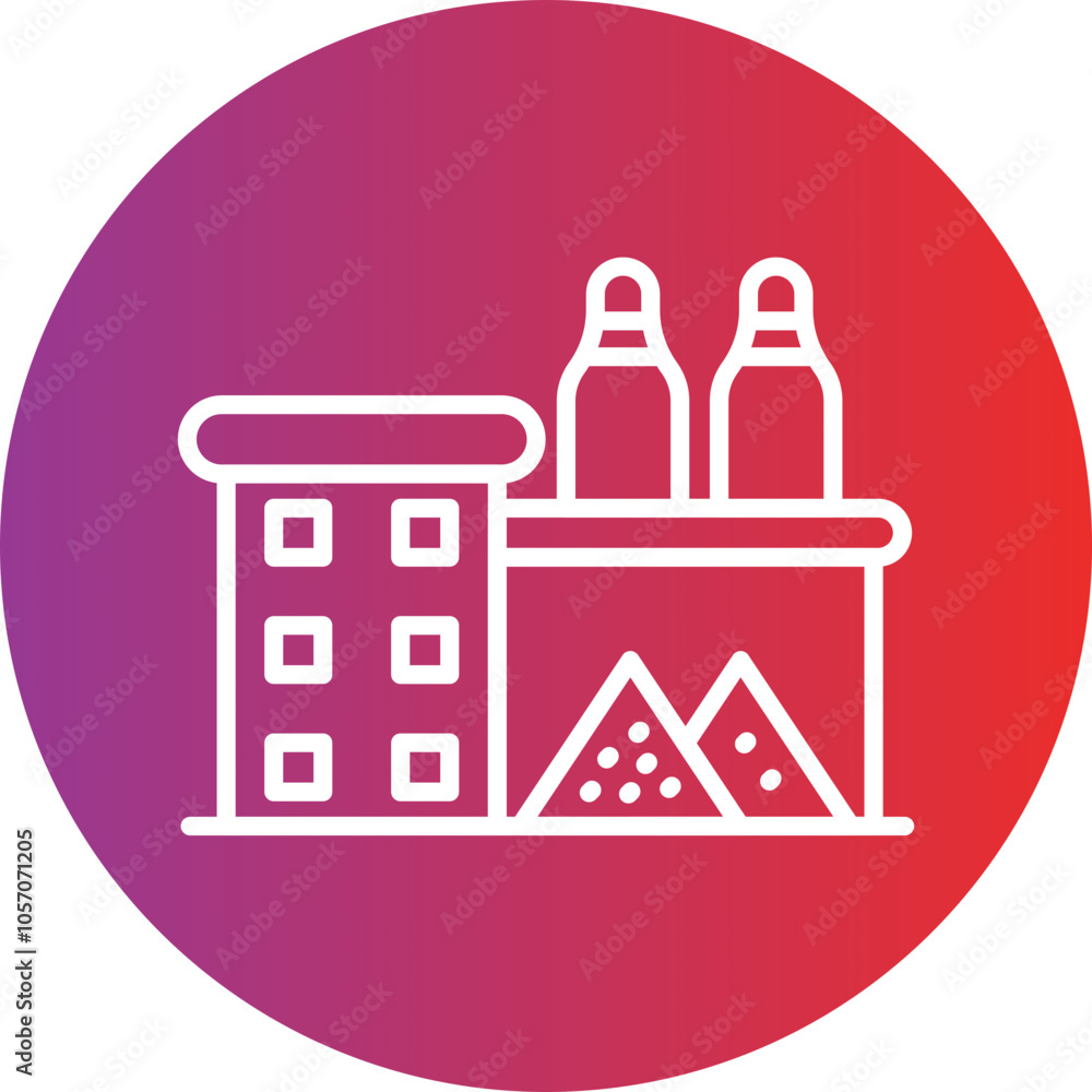 Individual Waste Production Icon Style Individual Waste Production Icon Style