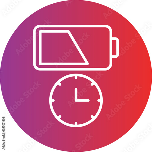Battery Duration Icon Style