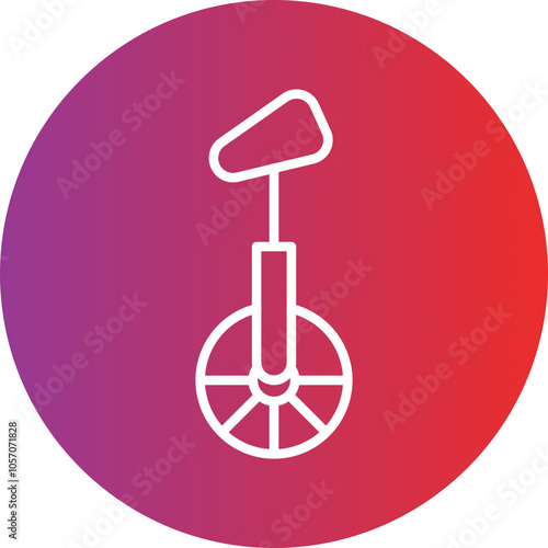 Monocycle Icon Style