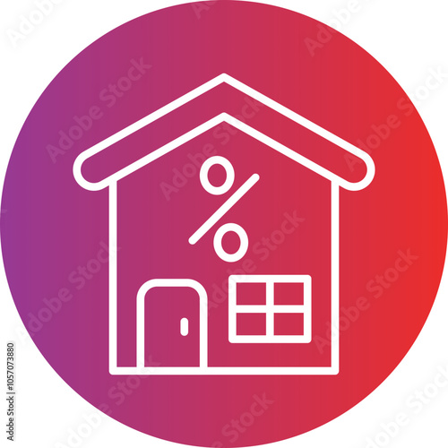 Home Office Tax Deductions Icon Style