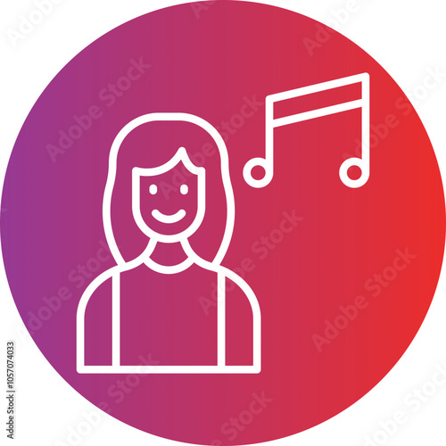 Music Teacher Female Icon Style
