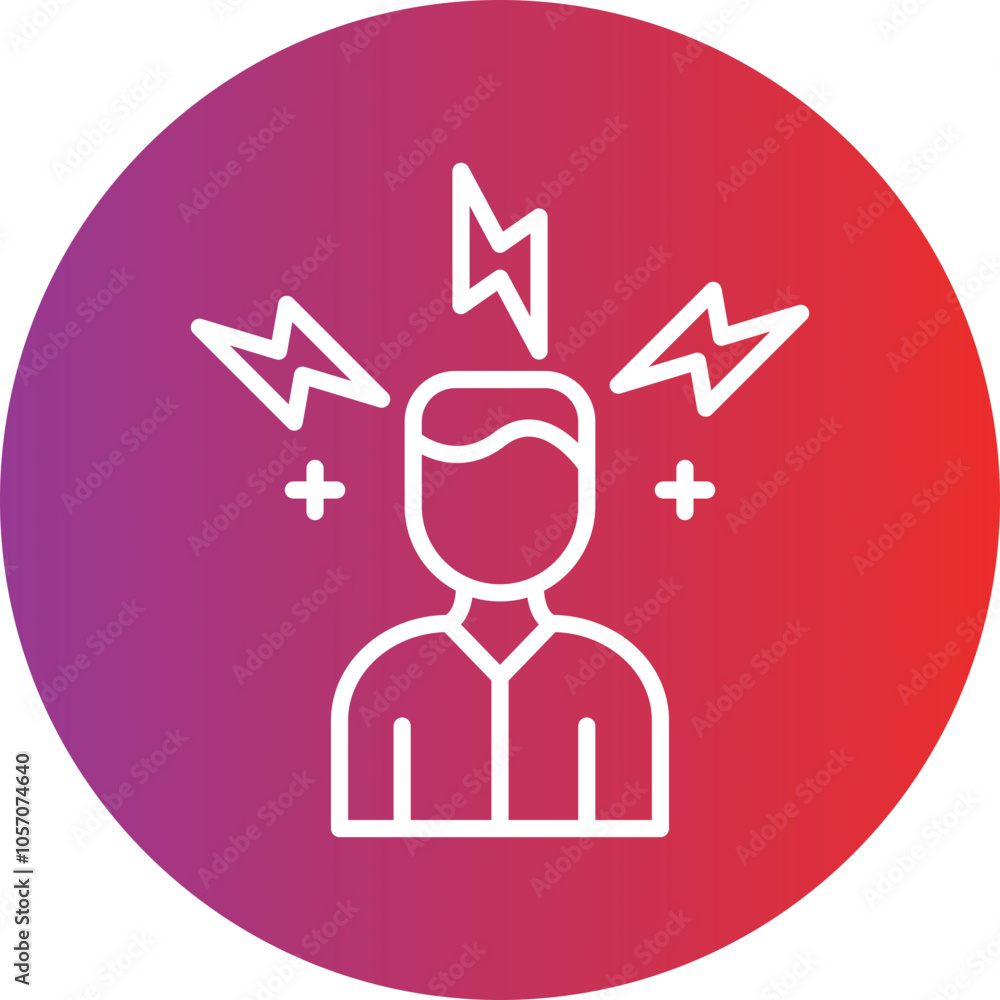 Panic Attack Icon Style Panic Attack Icon Style