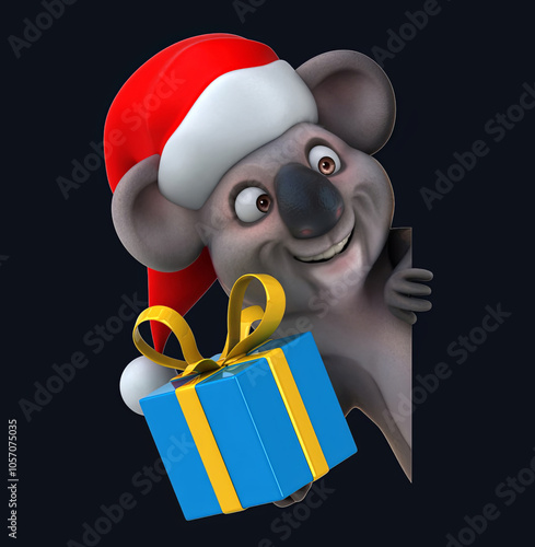 Photography Fun 3D cartoon koala