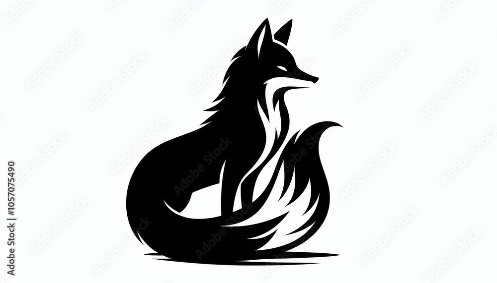Fototapeta premium fox vector illustration icon