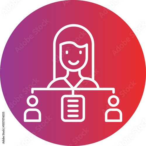 Delegation Of Work Icon Style