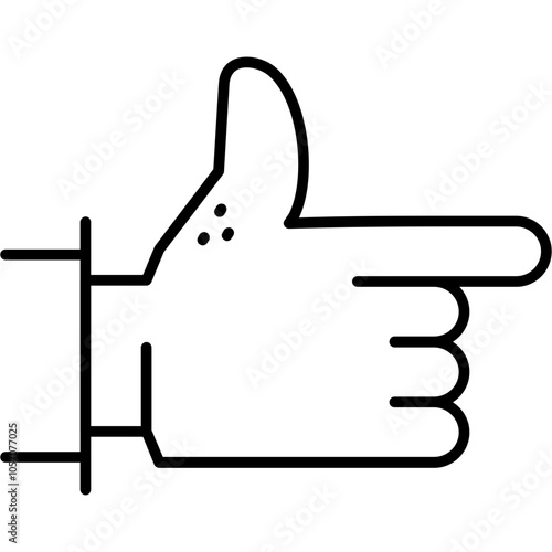 Backhand Index Pointing Right Icon