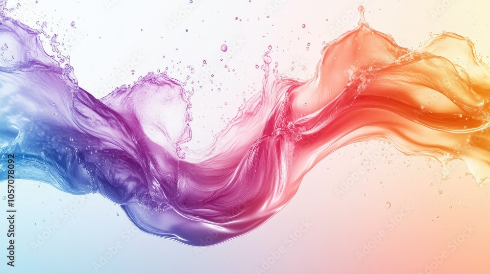 Fototapeta premium Liquid background design with full color clean and elegant.