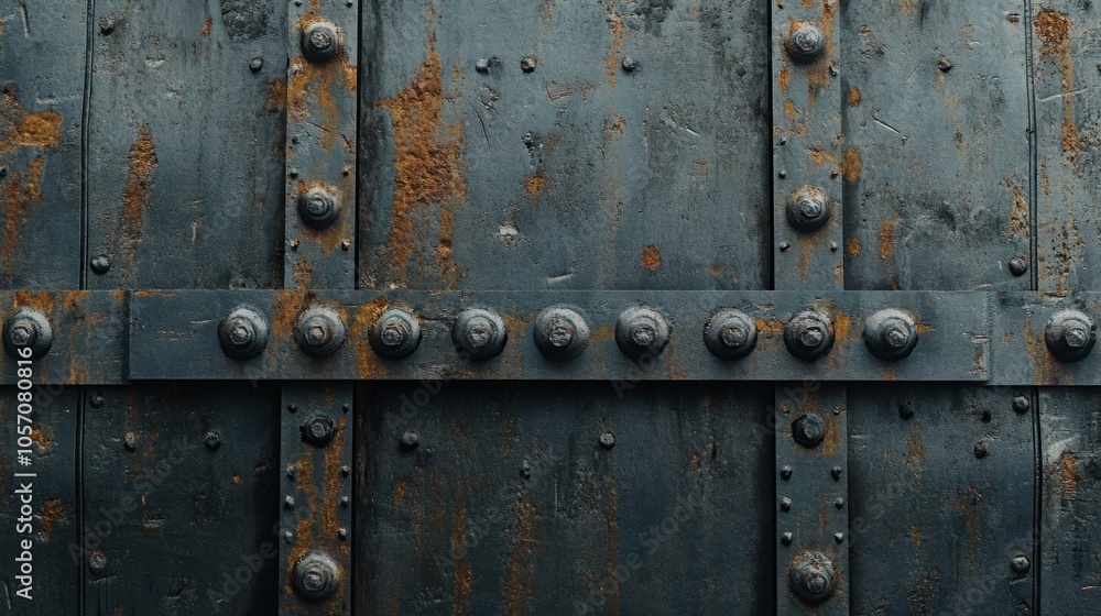 Worn metal texture with rust spots and scratches, creating an industrial feel Worn metal texture with rust spots and scratches, creating an industrial feel