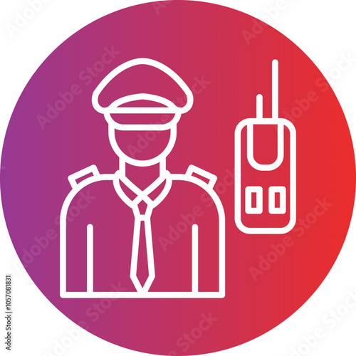 Security Guard Icon Style