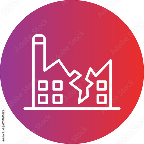 Factory Breakdown Icon Style