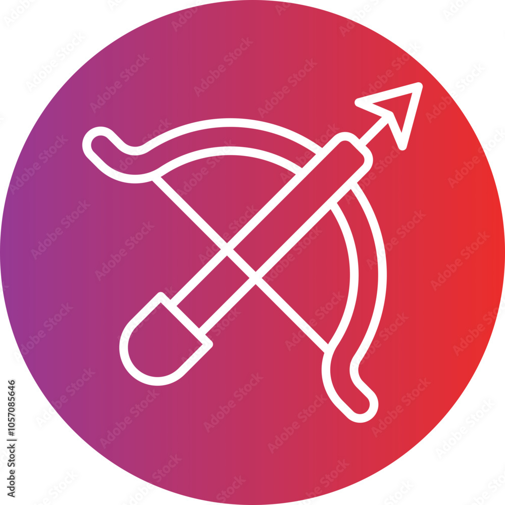 Cross Bow Icon Style Cross Bow Icon Style