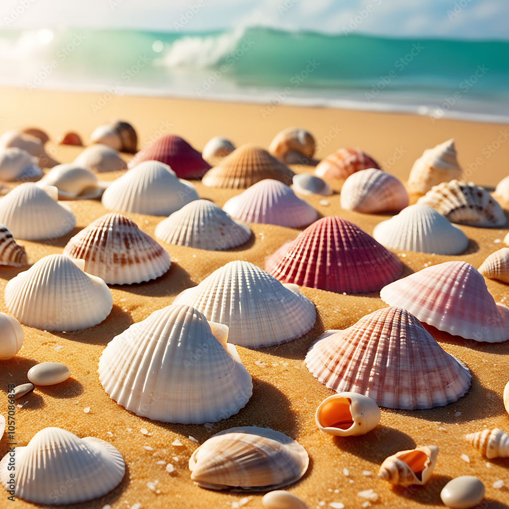 seashells on the beach seashells on the beach