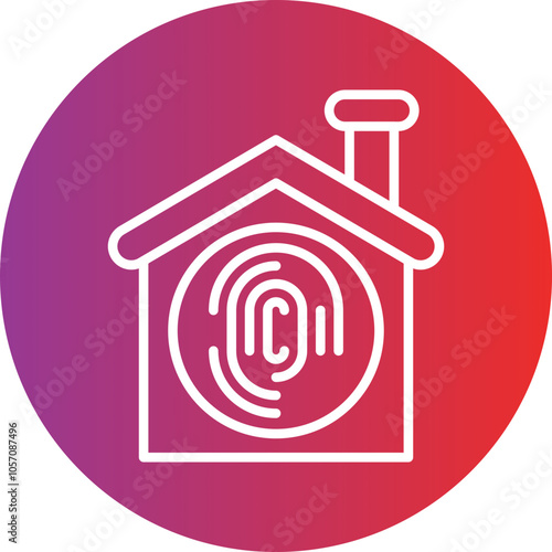 Biometric Home Icon Style