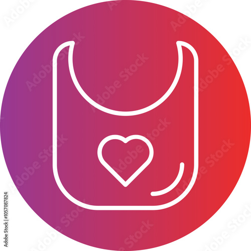 Baby Bib Icon Style