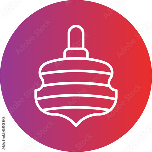 Toy Top Icon Style