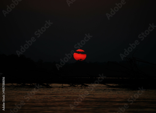 Sunset on the Amazon River
