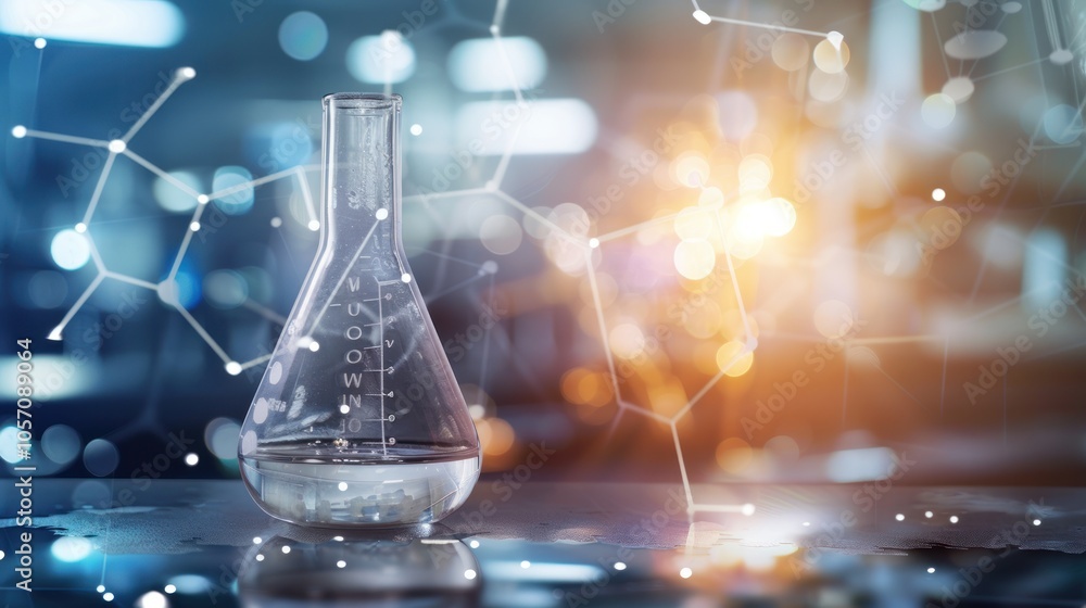 Scientific Beaker in a Laboratory Setting Scientific Beaker in a Laboratory Setting