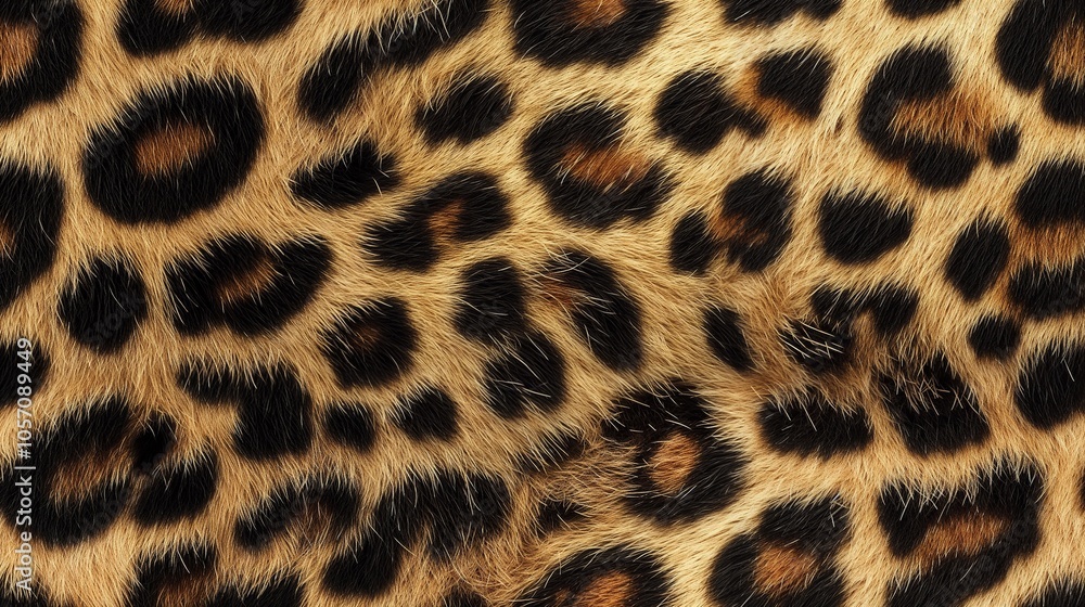 Realistic leopard fur pattern. Realistic leopard fur pattern.