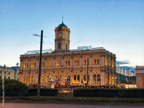 Moscow Leningradsky railway station the oldest of Moscow's nine railway terminals, situated on Komsomolskaya Square