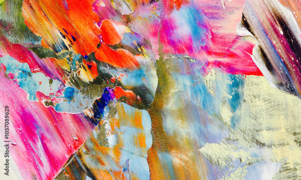 Abstract background art . Ethnic pattern. Mixtures of oil paint. Trendy hand painting canvas. Wall decor and Wall art prints Idea. 3D Texture. Art object