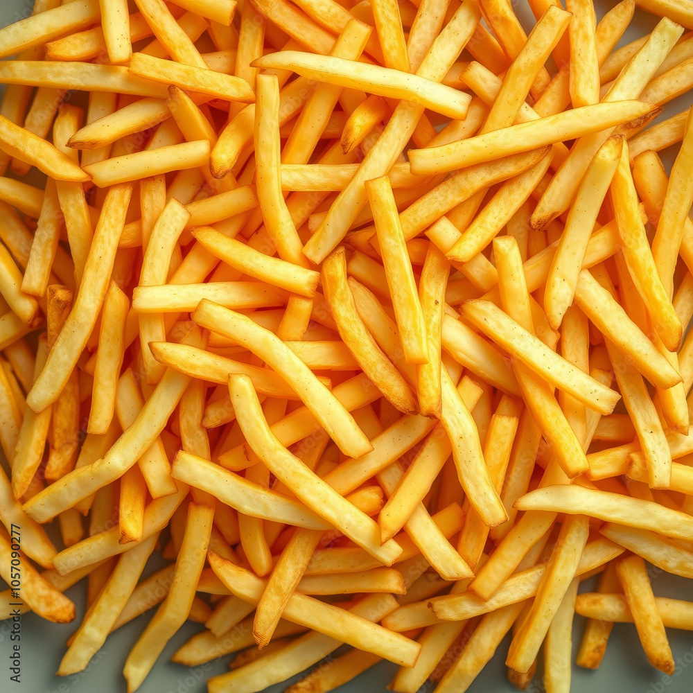 appetizing close-up of fresh golden french fries stacked high with crisp edges, soft centers, and a warm golden color, capturing the essence of a popular and savory fast food snack appetizing close-up of fresh golden french fries stacked high with crisp edges, soft centers, and a warm golden color, capturing the essence of a popular and savory fast food snack