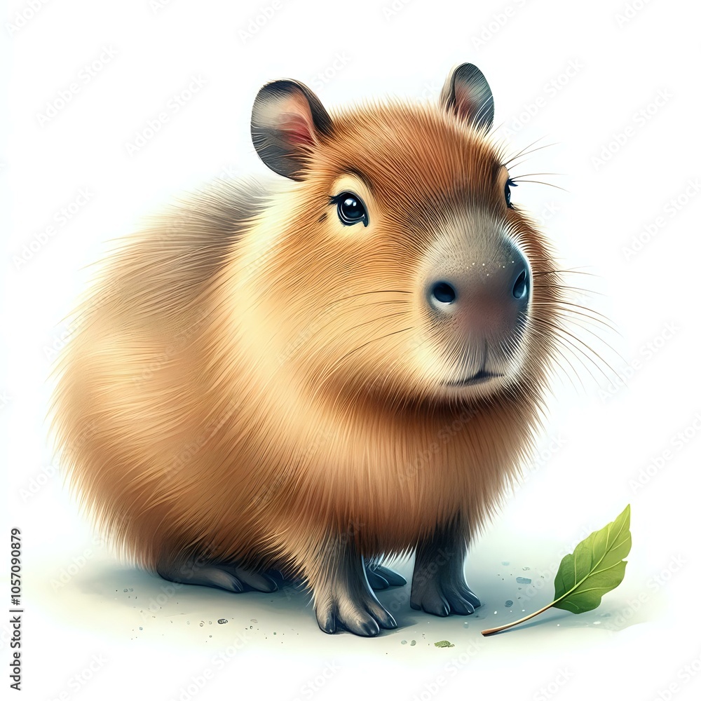 Detailed Capybara Illustration Detailed Capybara Illustration