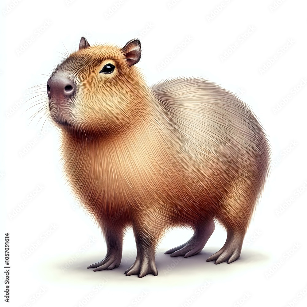 Detailed Capybara Illustration Detailed Capybara Illustration
