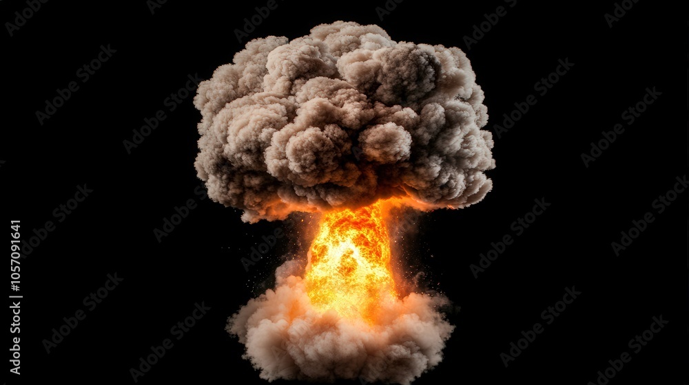 Nuclear Explosion Mushroom Cloud Fireball Smoke Impact Destruction Apocalypse War Nuclear Explosion Mushroom Cloud Fireball Smoke Impact Destruction Apocalypse War