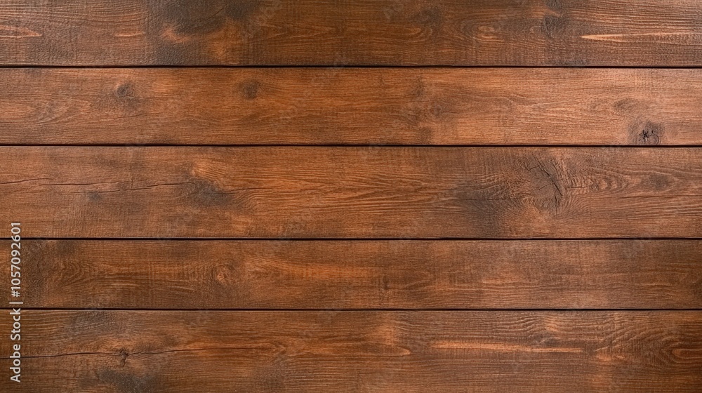 Fototapeta premium Brown Wooden Plank Background Texture Rustic Woodgrain Pattern Natural Material