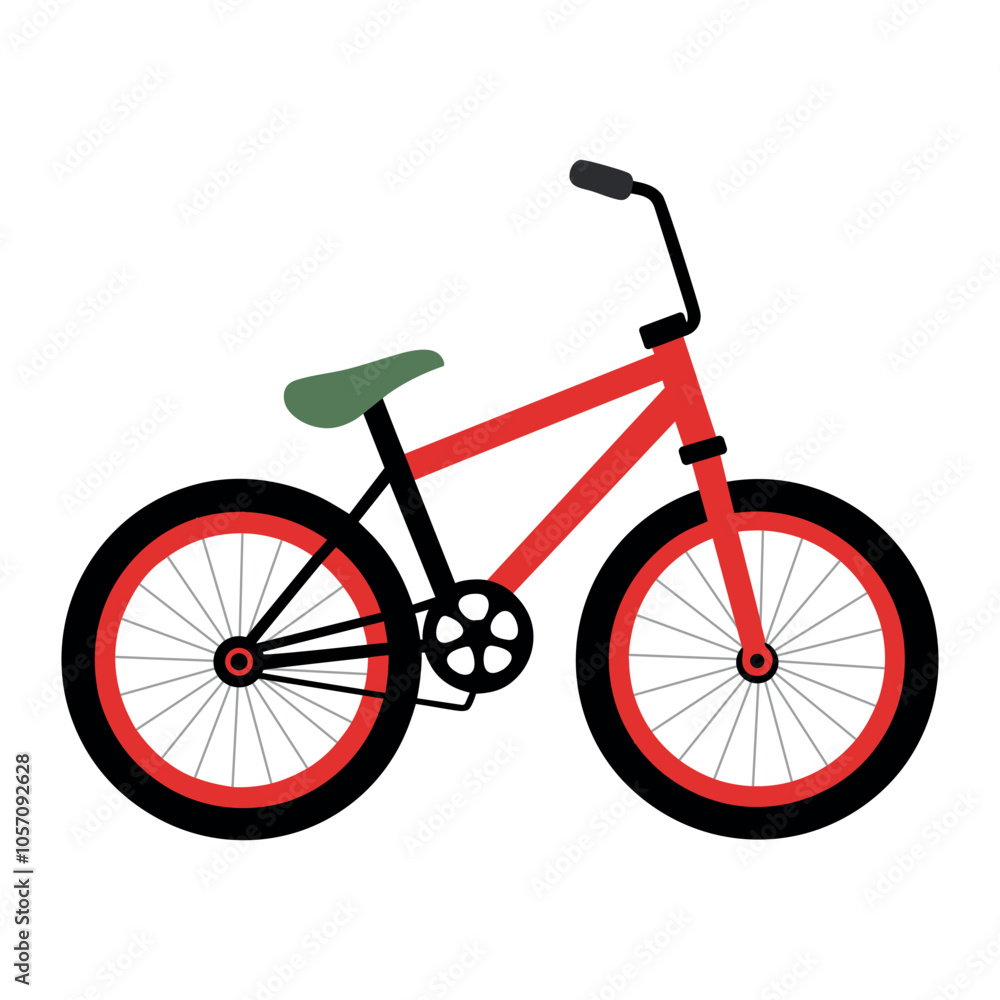 Obraz premium Racing f bicycle Vector. Perfect activities for elderly people.beautiful mountains bicycle Vector AI Cheerful active senior couple with bicycle in public park together having fun lifestyle.