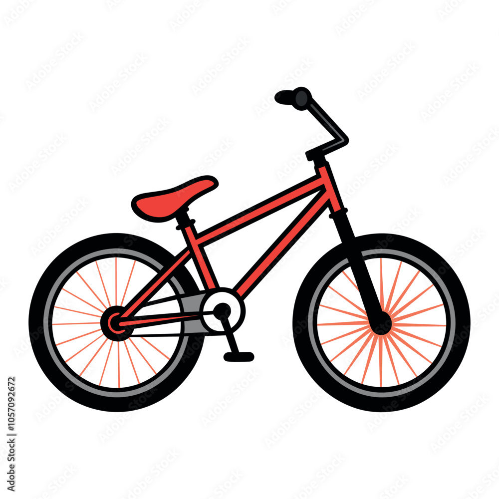Obraz premium Racing f bicycle Vector. Perfect activities for elderly people.beautiful mountains bicycle Vector AI Cheerful active senior couple with bicycle in public park together having fun lifestyle.