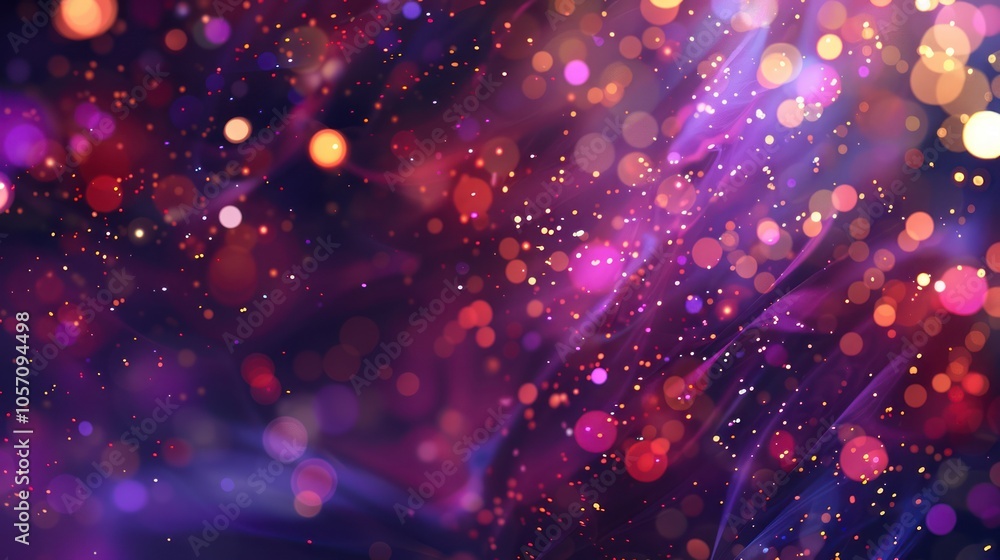 Abstract Purple and Gold Bokeh Background Abstract Purple and Gold Bokeh Background