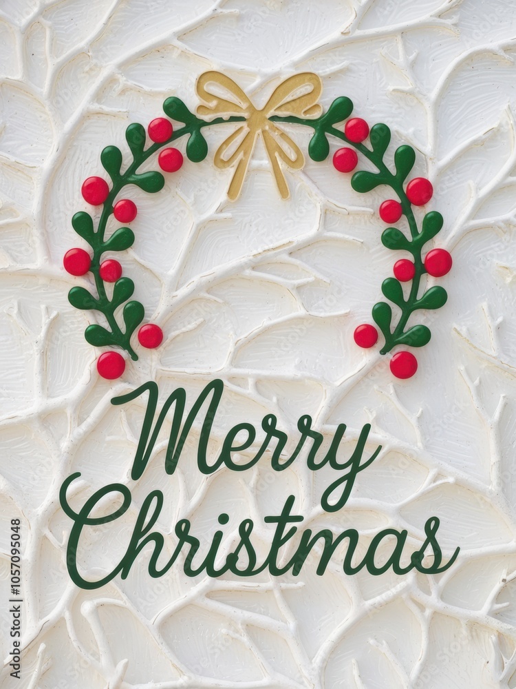 A white cake with a wreath on top of it - Concepts A white cake with a wreath on top of it - Concepts