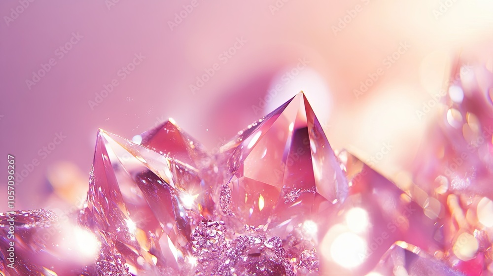 Fototapeta premium crystal on abstract background