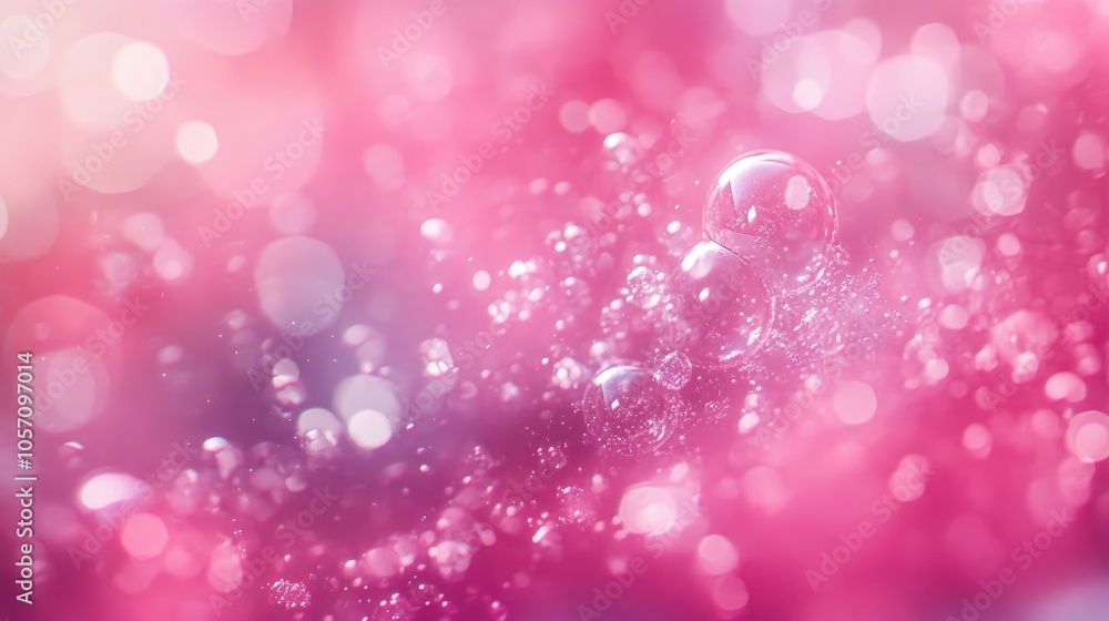 Abstract pink bokeh background featuring lights bubbles and dust elements creating a luxurious design aesthetic Abstract pink bokeh background featuring lights bubbles and dust elements creating a luxurious design aesthetic