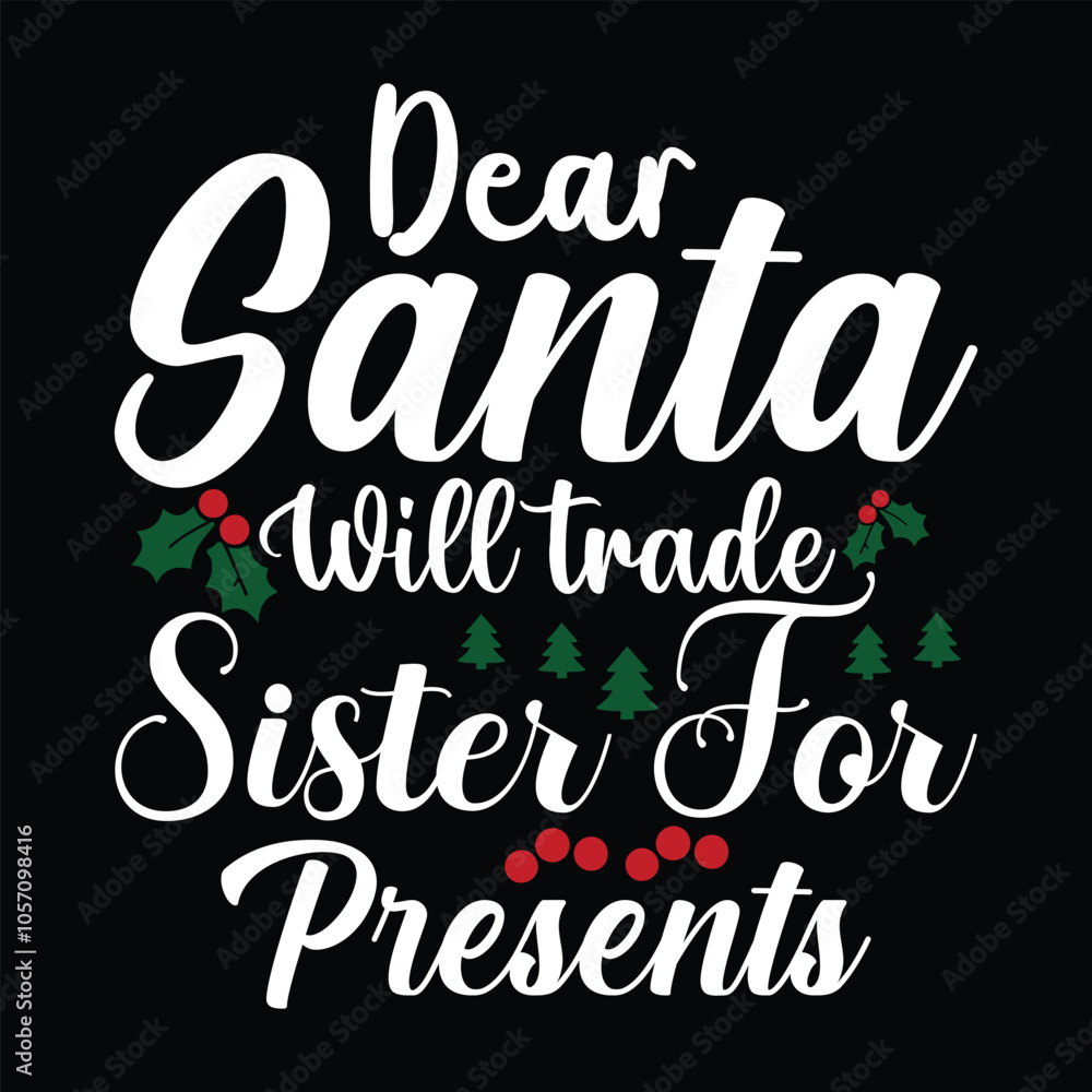 Fototapeta premium Unique Christmas T-Shirt Designs for a Jolly Holiday Look.