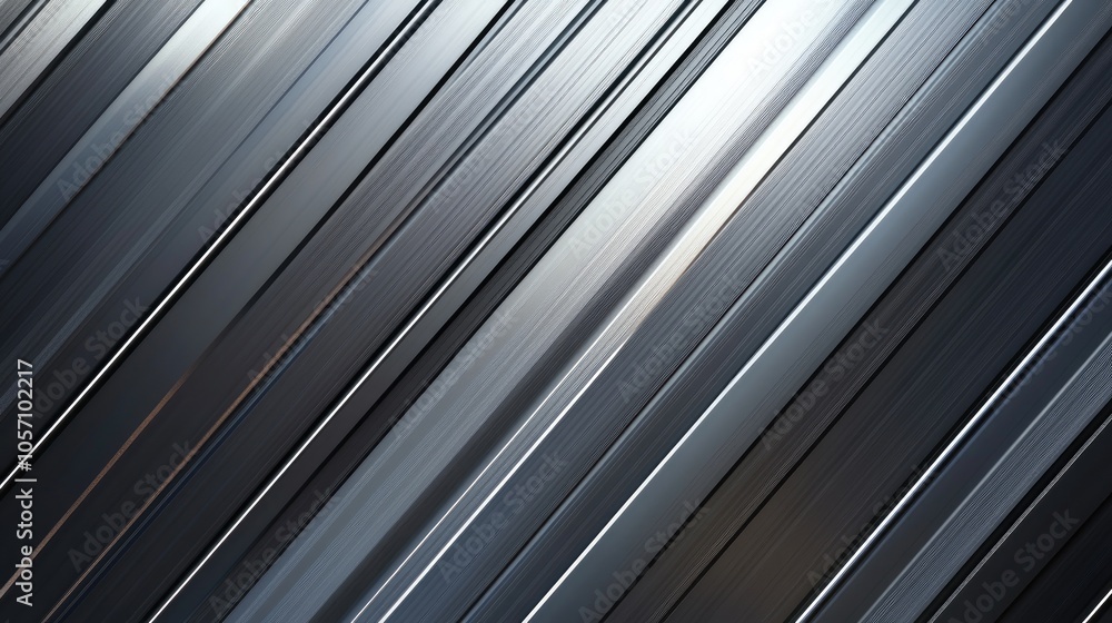A metallic backdrop featuring gray striped patterns A metallic backdrop featuring gray striped patterns