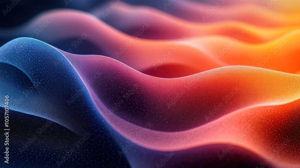 Abstract colorful wavy background with glowing lines and dots. Abstract colorful wavy background with glowing lines and dots.