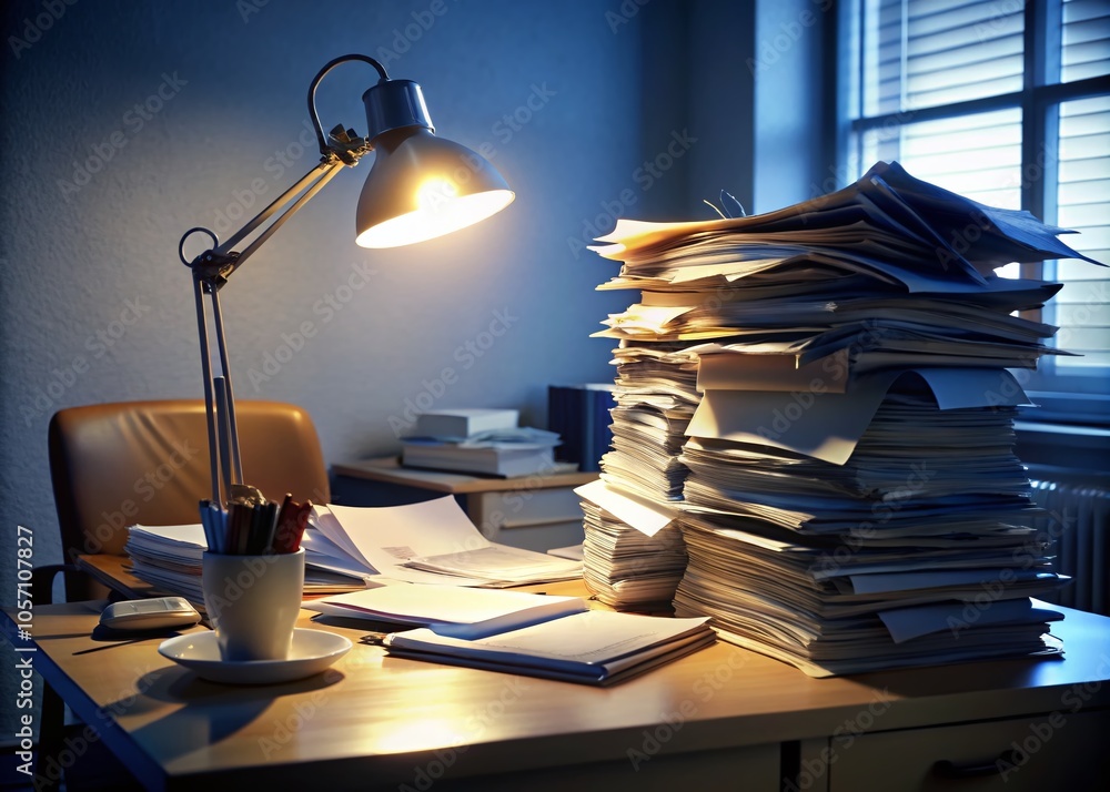 Job Application Forms in Low Light - Unemployment Challenges and Economic Resilience Job Application Forms in Low Light - Unemployment Challenges and Economic Resilience