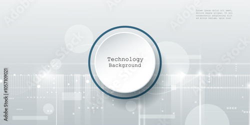 Vector abstract 3d geometric shape, line and dots on white color background. For banner, wallpaper backgrounds. Illustration modern graphic design for digital technology, futuristic background