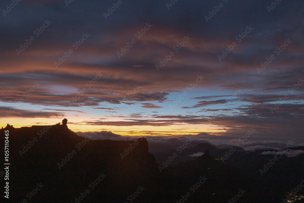 Obraz premium Another sunset at Gran Canaria with a beautiful light