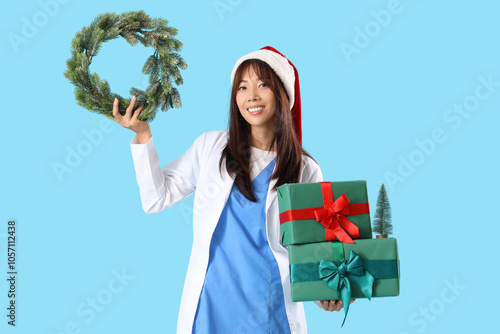 Female Asian doctor in Sant...