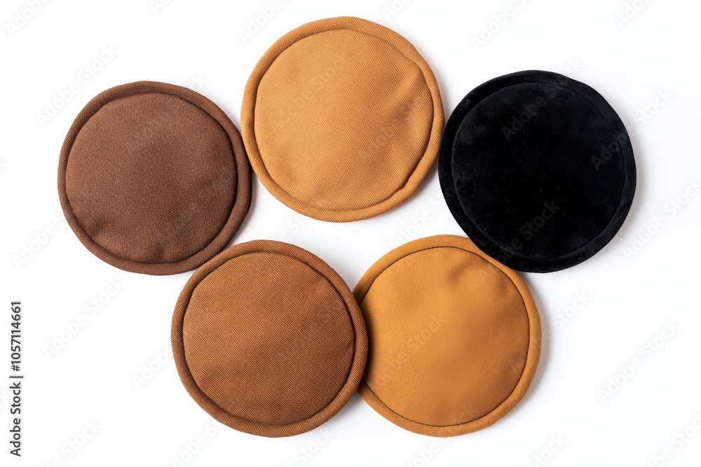 There are five different styles of stylish berets for men in brown and black to choose from There are five different styles of stylish berets for men in brown and black to choose from